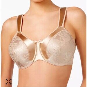 BALI Bra 40G MINIMIZER SATIN TRACINGS COMFORT STRAP UNDERWIRE Nude BRA 3562